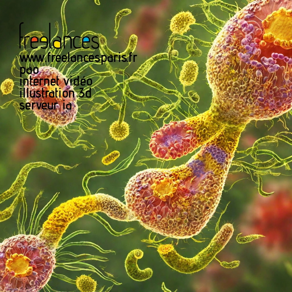 Pao mise en page internet vidéo illustration 3d serveur IA générative AI freelance paris studio de création magazines z56awn40